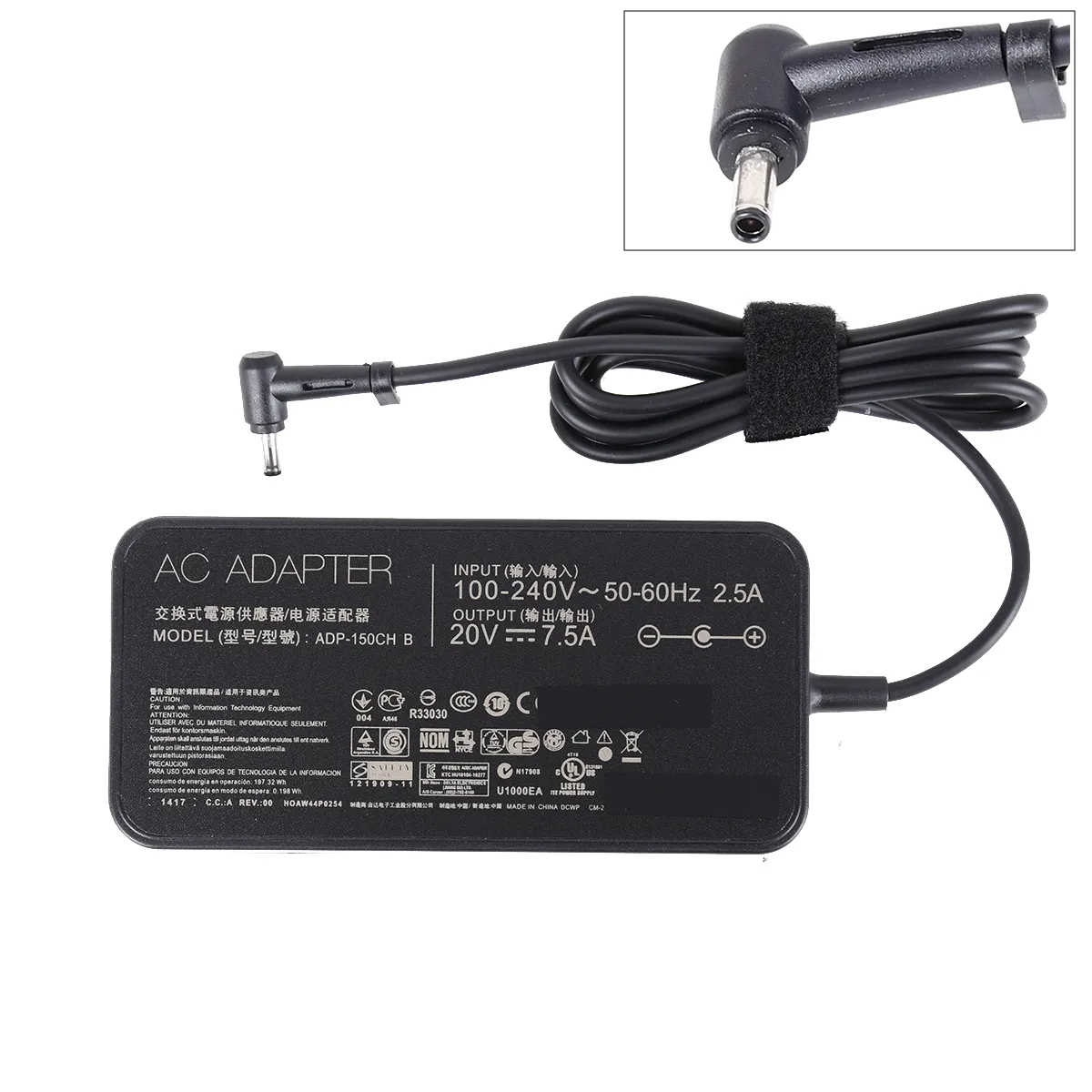 Picture of ASUS 20V 7.5A 150W Φ4.5*3.0MM（High copy）.